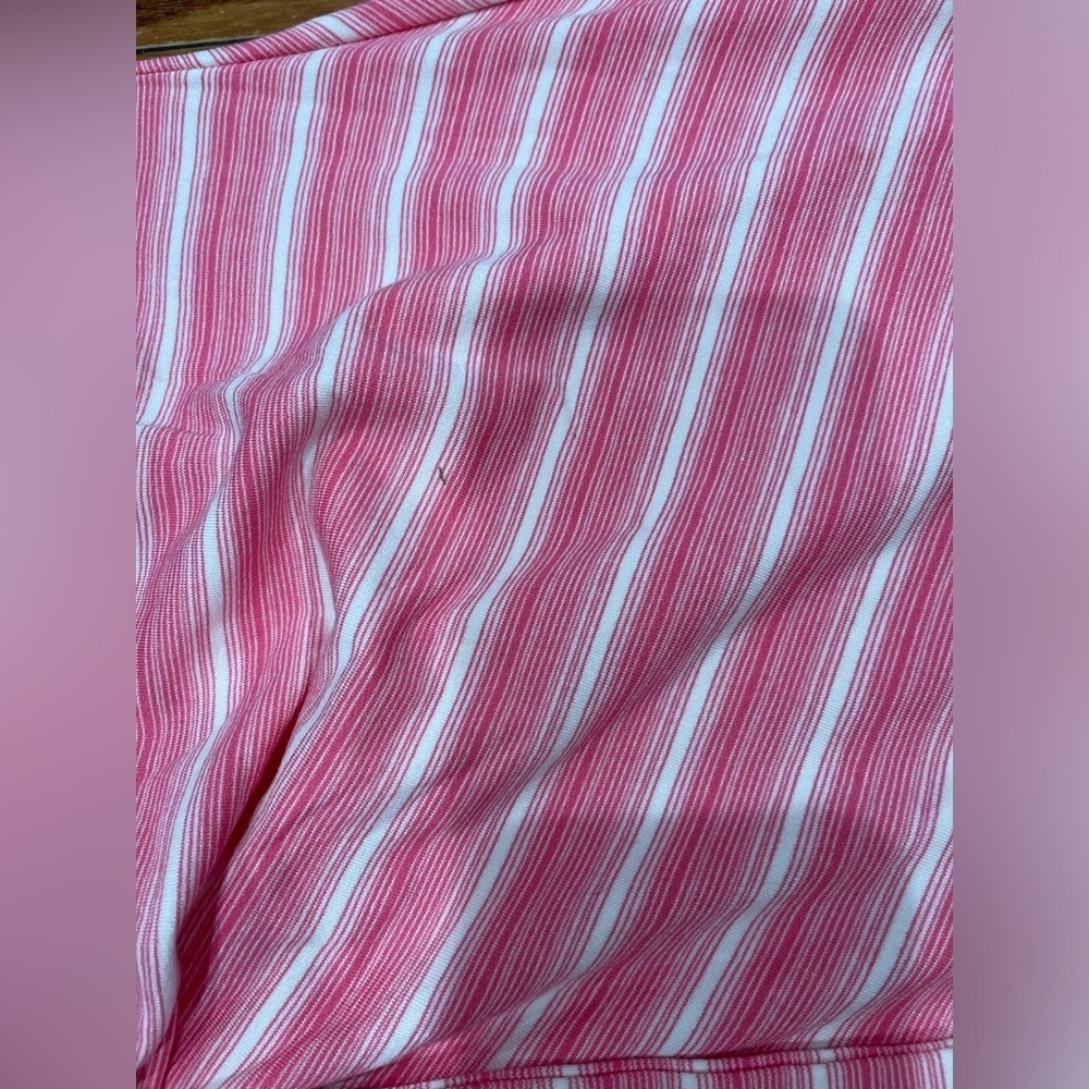 Talbots Pink and White Striped Top - Picture 4 of 12
